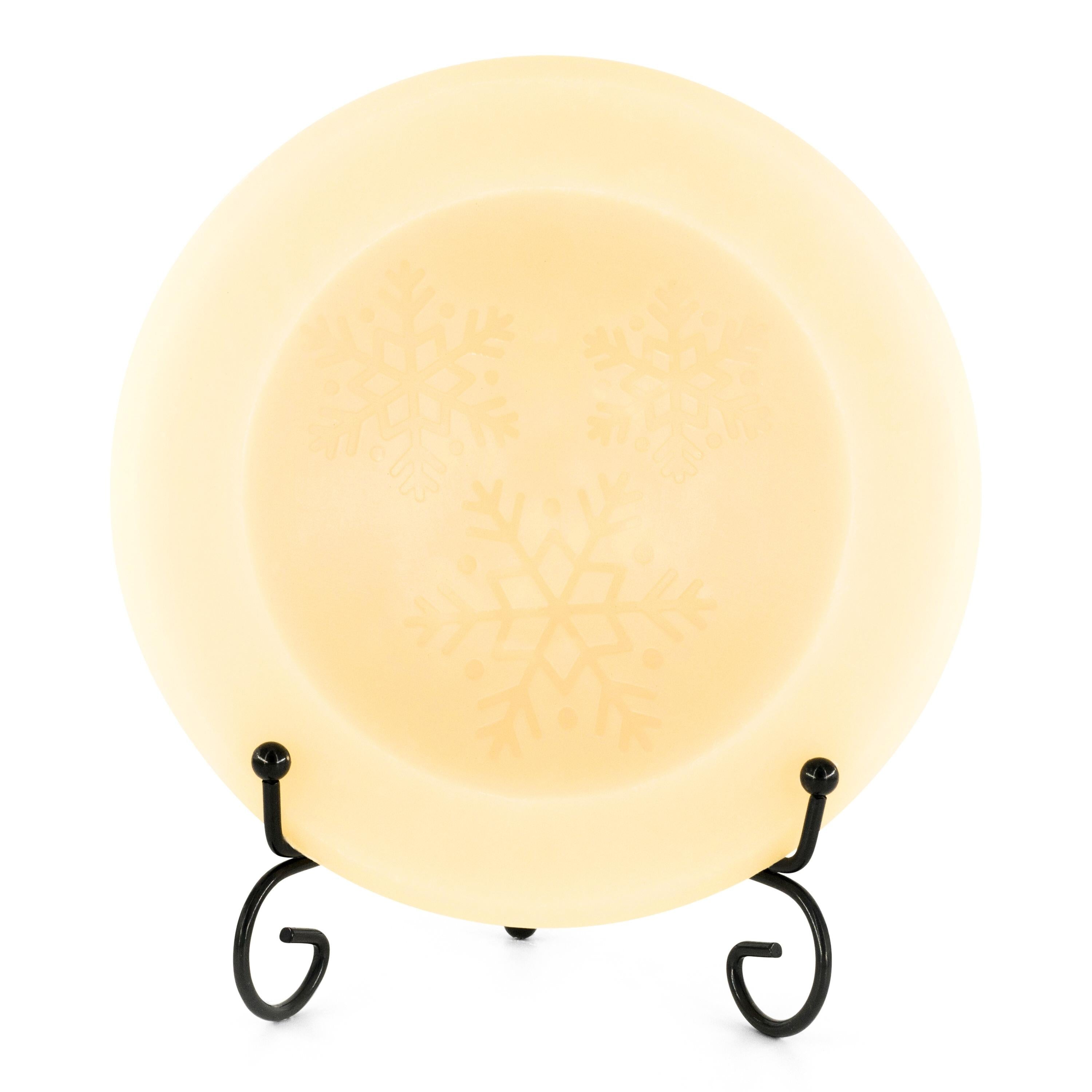 Spiced Vanilla Scented Vessel w/ Stand (Snowflakes)